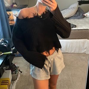 Forever 21 distressed sweater